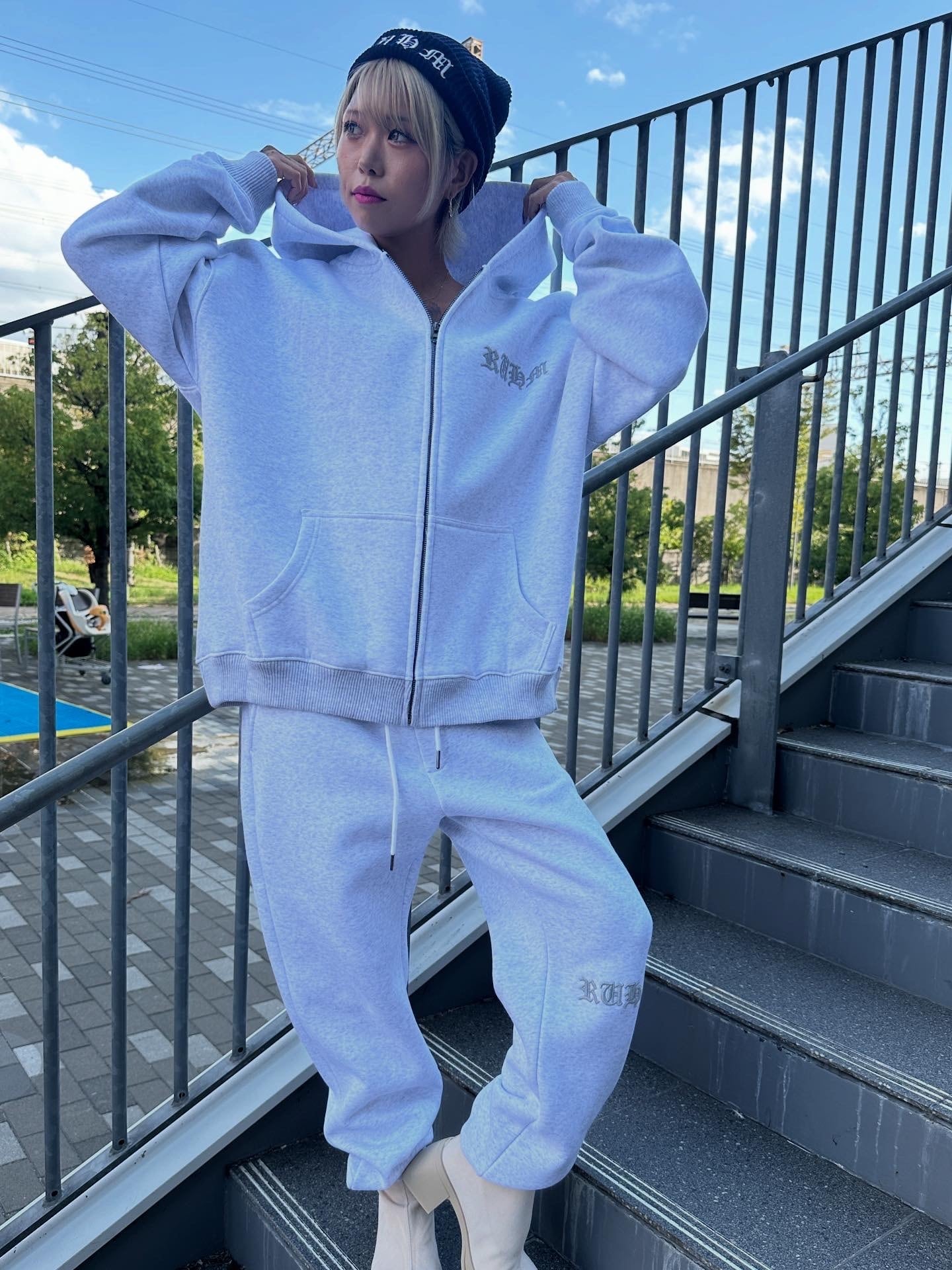 Ruhm3Dリフレクター刺繍バックロゴセットアップ | Ruhm