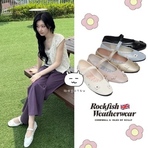 ★ITZY チェリョン 着用！！【ROCKFISH WEATHERWEAR】[X MINJUKIM] FLORAL PATCH MARYJANES - 5 colors