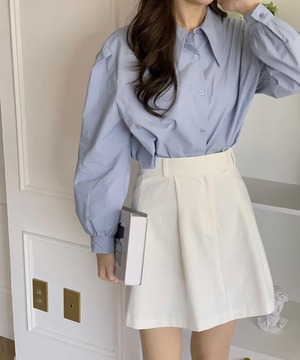 《即納商品》cinnamon mini skirt (ivory / pink)