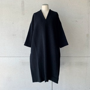 【COSMIC WONDER】Alpaca cupro v-necked dress/14CW17256