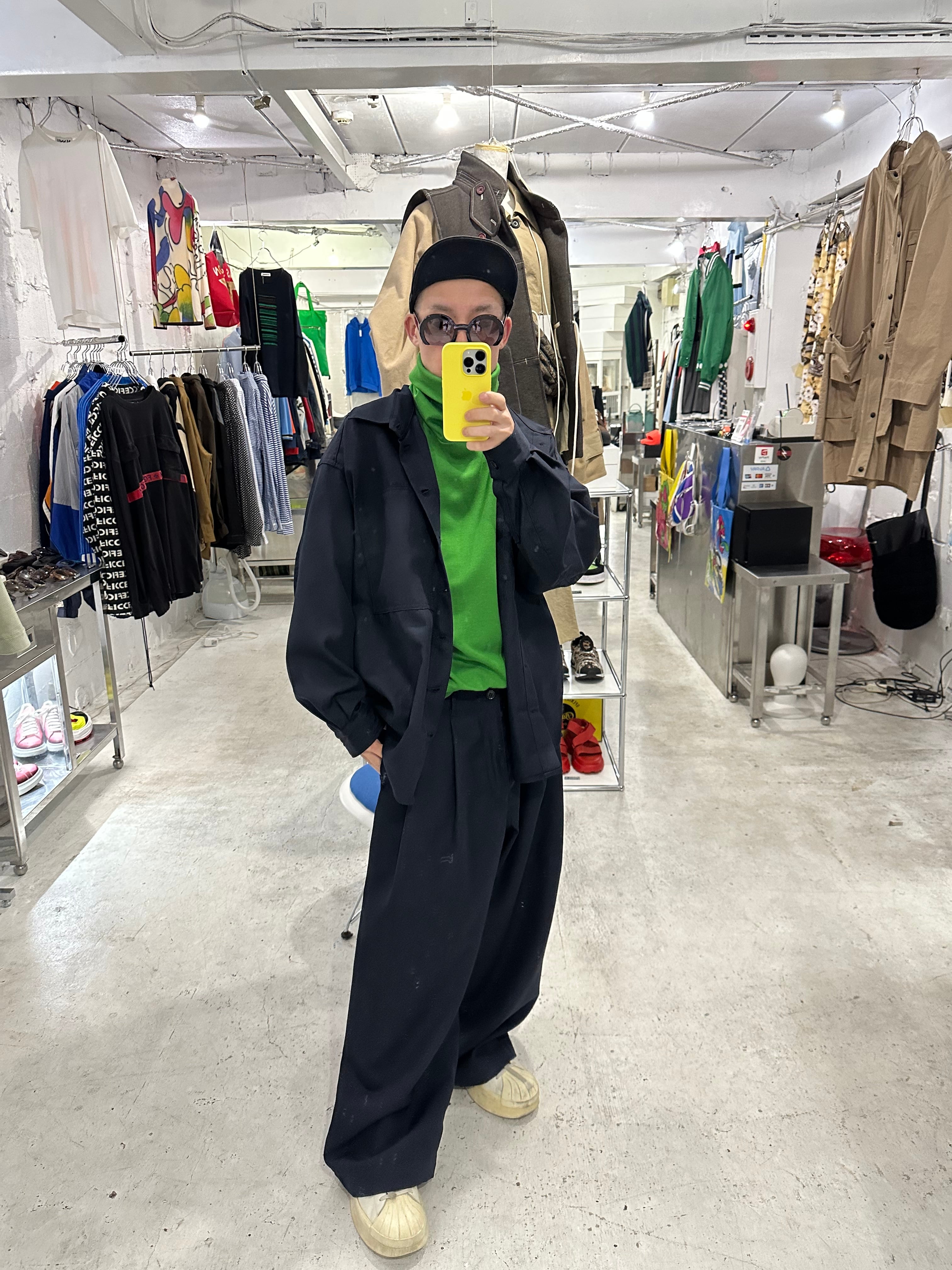 『VOAAOV』BISHU WOOL ONI SURGE Tuck Wide Pants / NAVY | SUKIKIRAI powered by  BASE