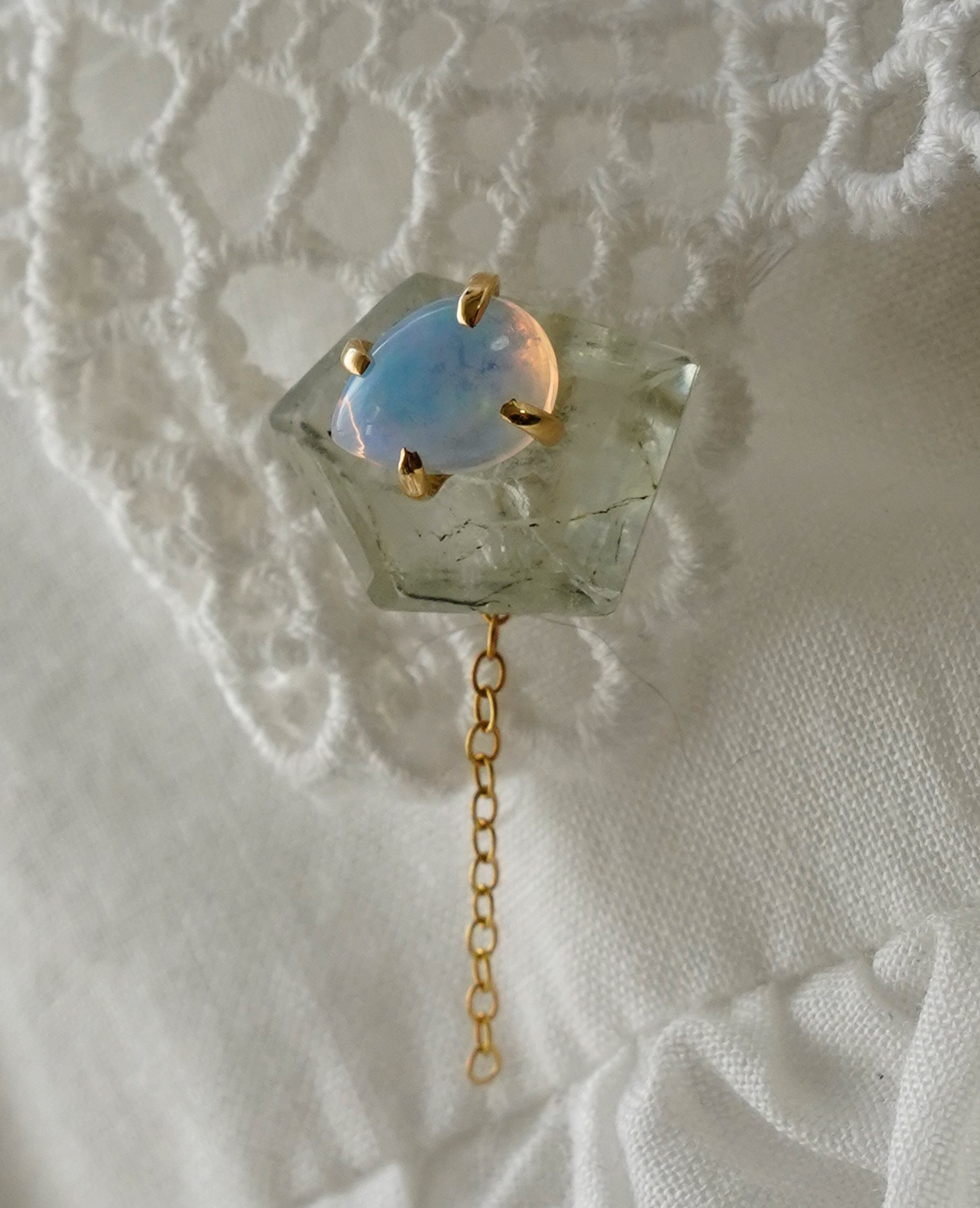 (SV)Feldsparl&Opal pierced