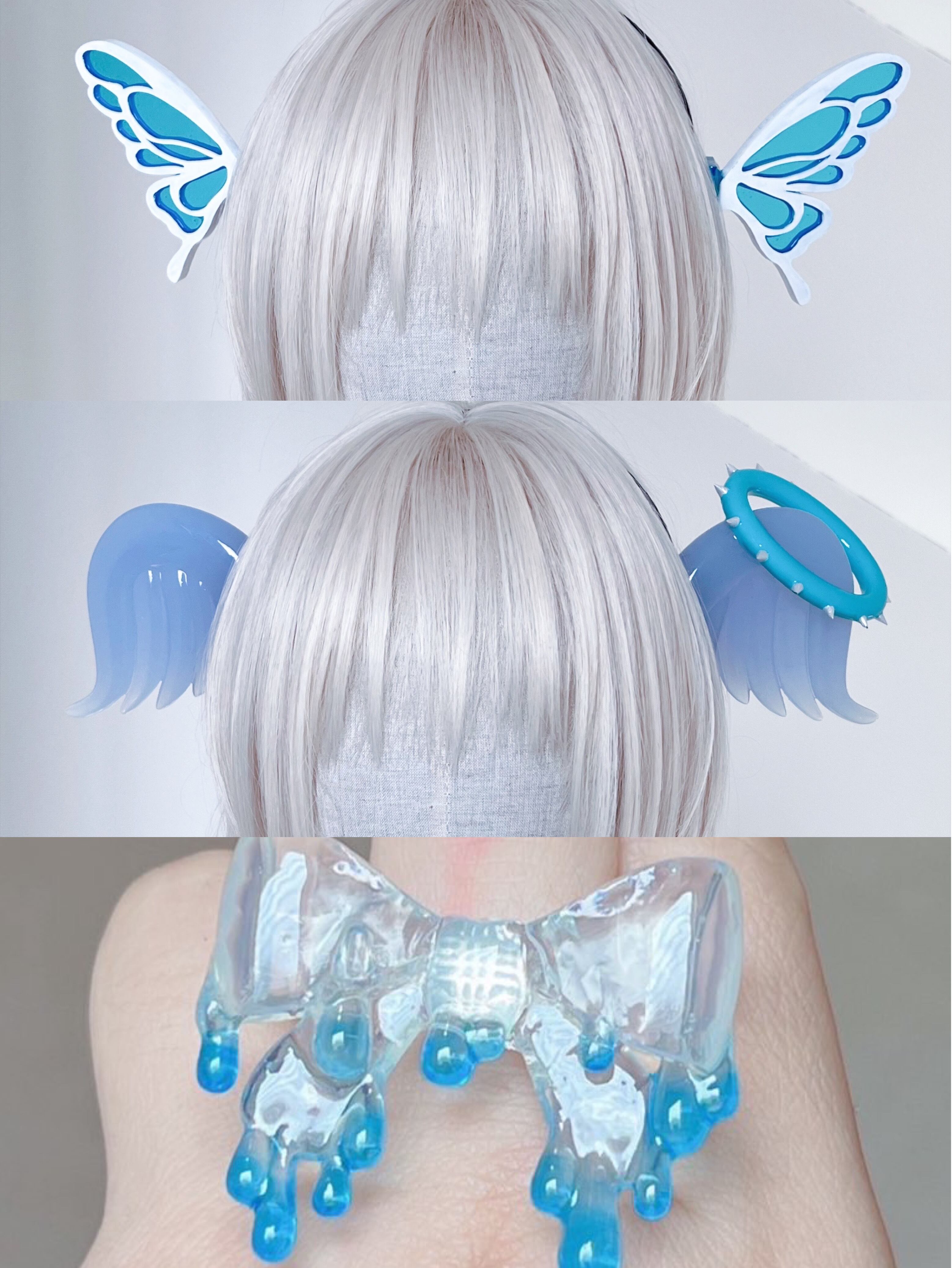 ririco:ramu リリコラム 天使の羽 カチューシャ 垂れ耳 カチューシャ ririco:ramu リリコラム 天使の羽 カチューシャ 垂れ耳 カチューシャ