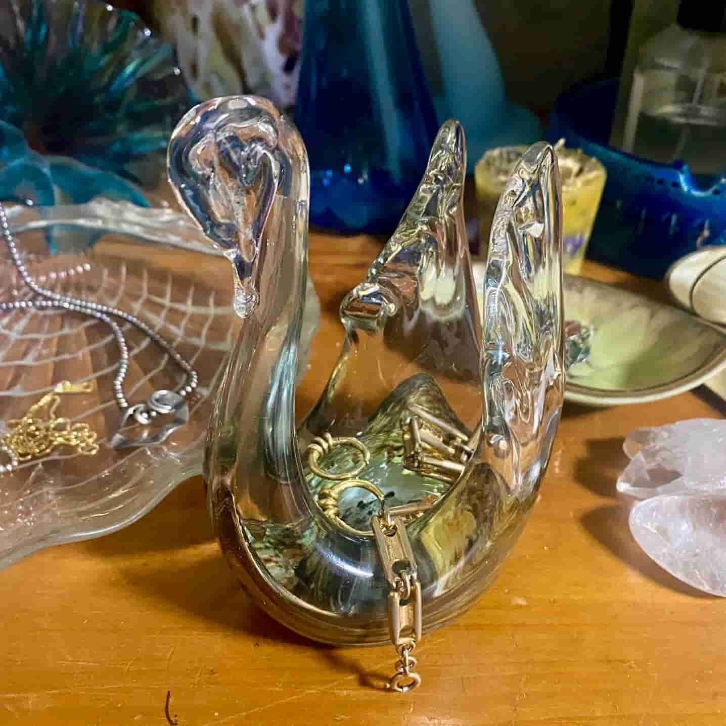 ヴィンテージ マーブル フラワーベース ALUM BAY GLASS 【公式通販】