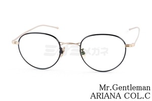 Mr.Gentleman メガネ ARIANA COL.C ボストン ツインブリッジ アリアナ ミスタージェントルマン 鯖江 日本製 正規品