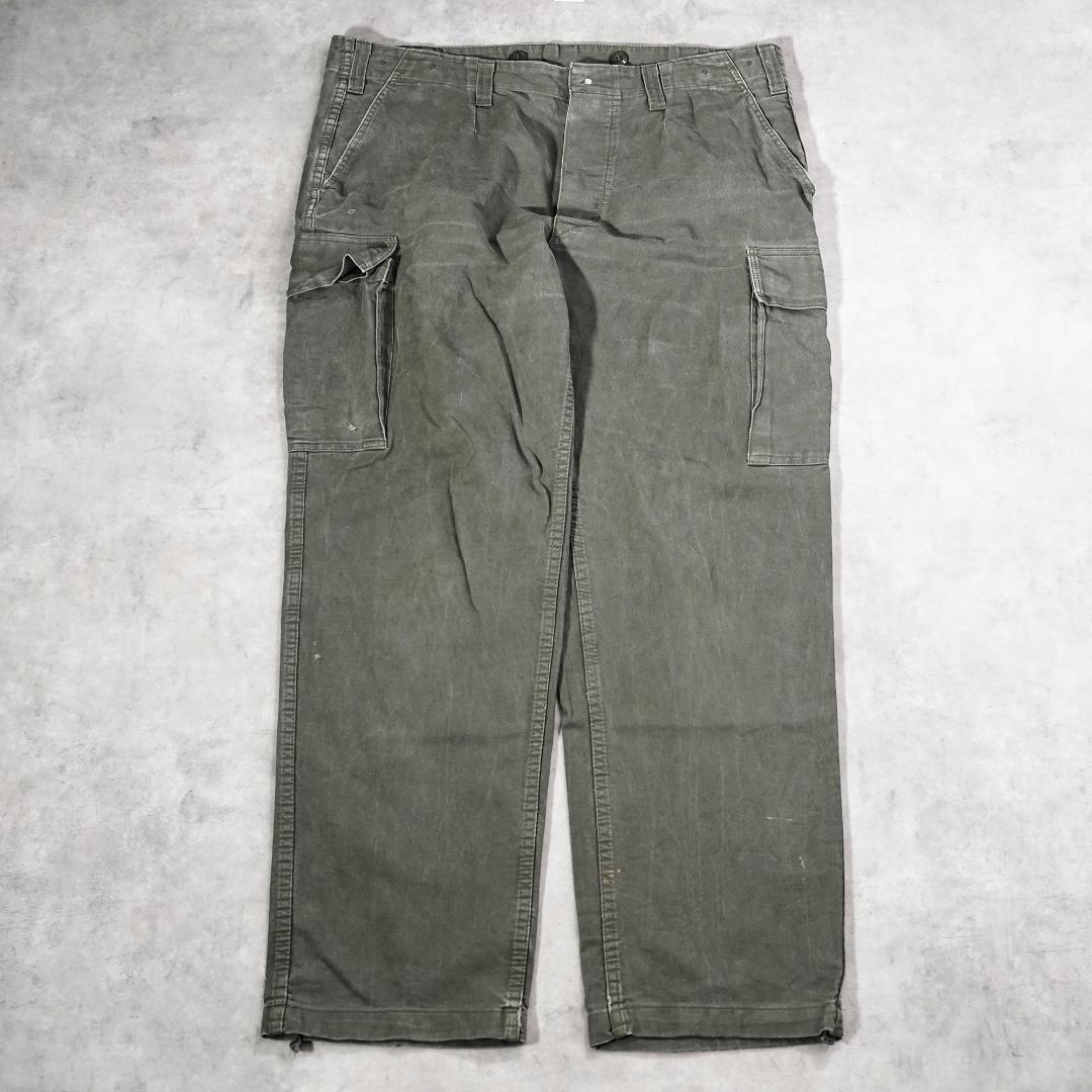 ドイツ軍 ミリタリー W39 モールスキンカーゴパンツ 古着 90s 20185