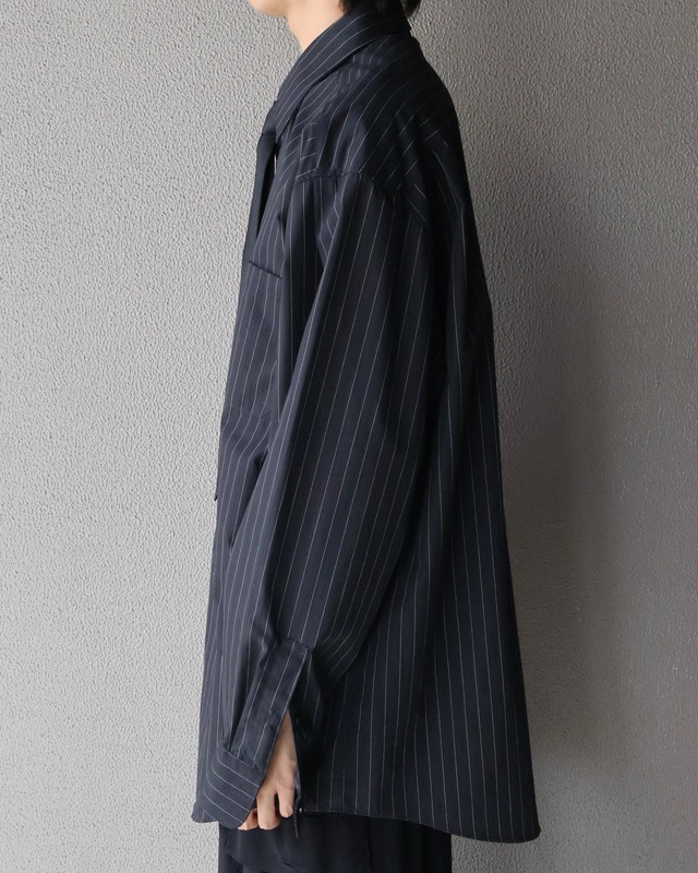 Oversized pinstripe shirt