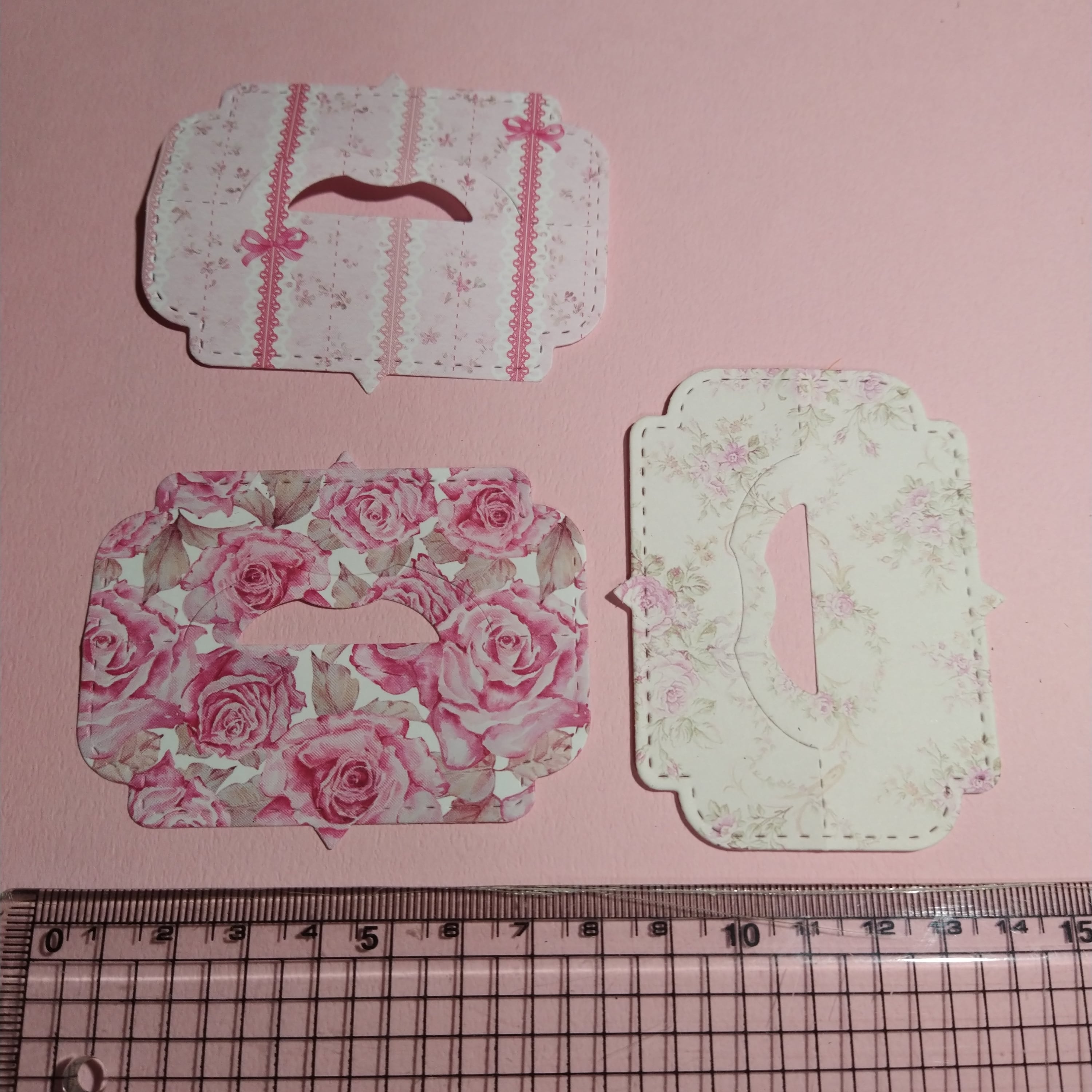 ダイカット キュート柄 トッパー12枚セット ラッピング コラージュ