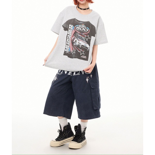 スポーツミックストップスグラフィックTシャツ 3col R02435