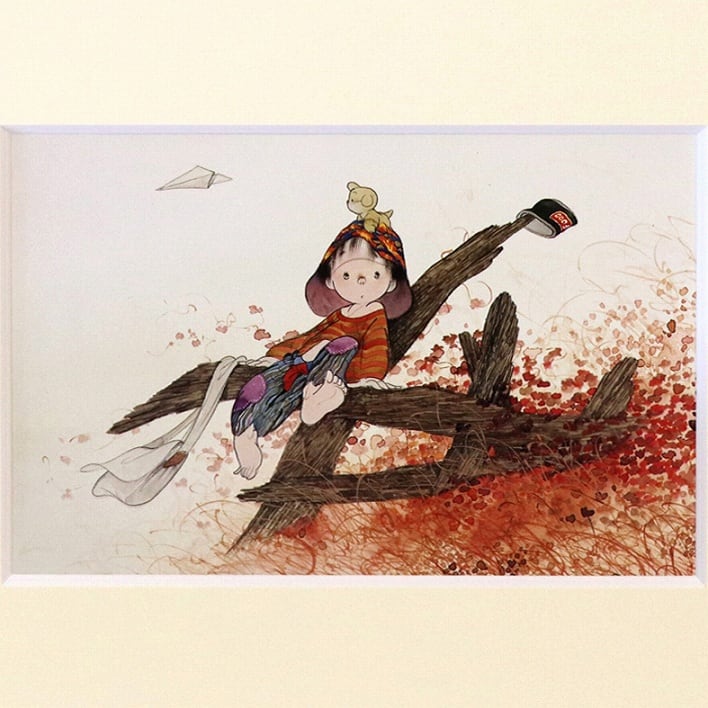 【値下げ】人物画　油絵　中島潔　風紀行　F6　額付き　手描き　肉筆 値下げ】人物画 油絵 中島潔 風紀行 F6 額付き 手描き 肉筆 【公式通販】