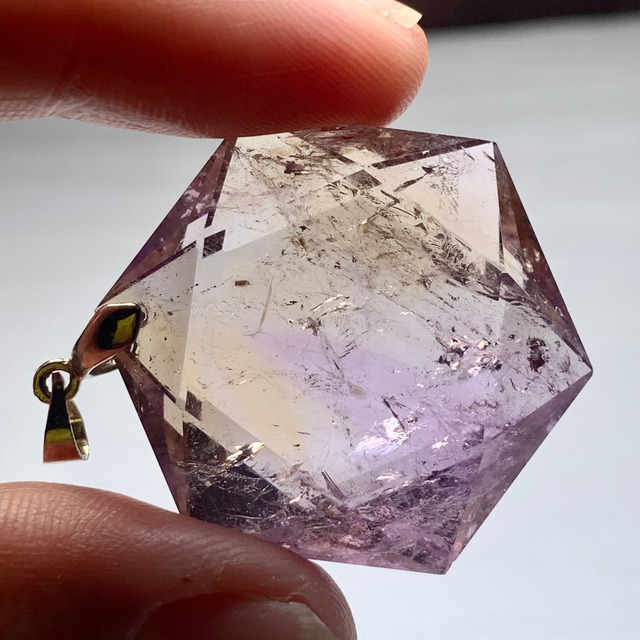 4.六芒星☆アメトリン ペンダントトップ