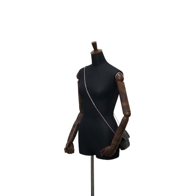 Christian Dior クリスチャン ディオール カナージュ ショルダーバッグ ブラック ロゴチャーム レザー チェーン vintage ヴィンテージ オールド cpsaii