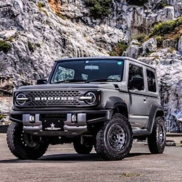 【JB74Wシエラ・純正LED車用】レトロ風・お得なフェイスキット・2色塗装済品
