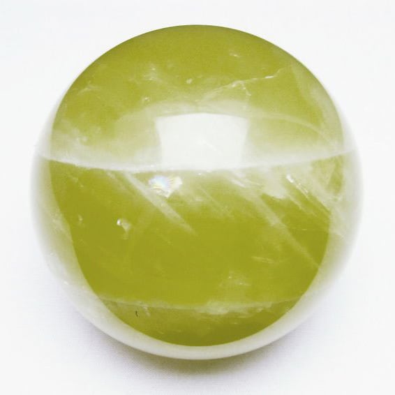 1.6Kg ミルキークォーツ 丸玉 100mm スフィア イエロー 一点物  151-4588