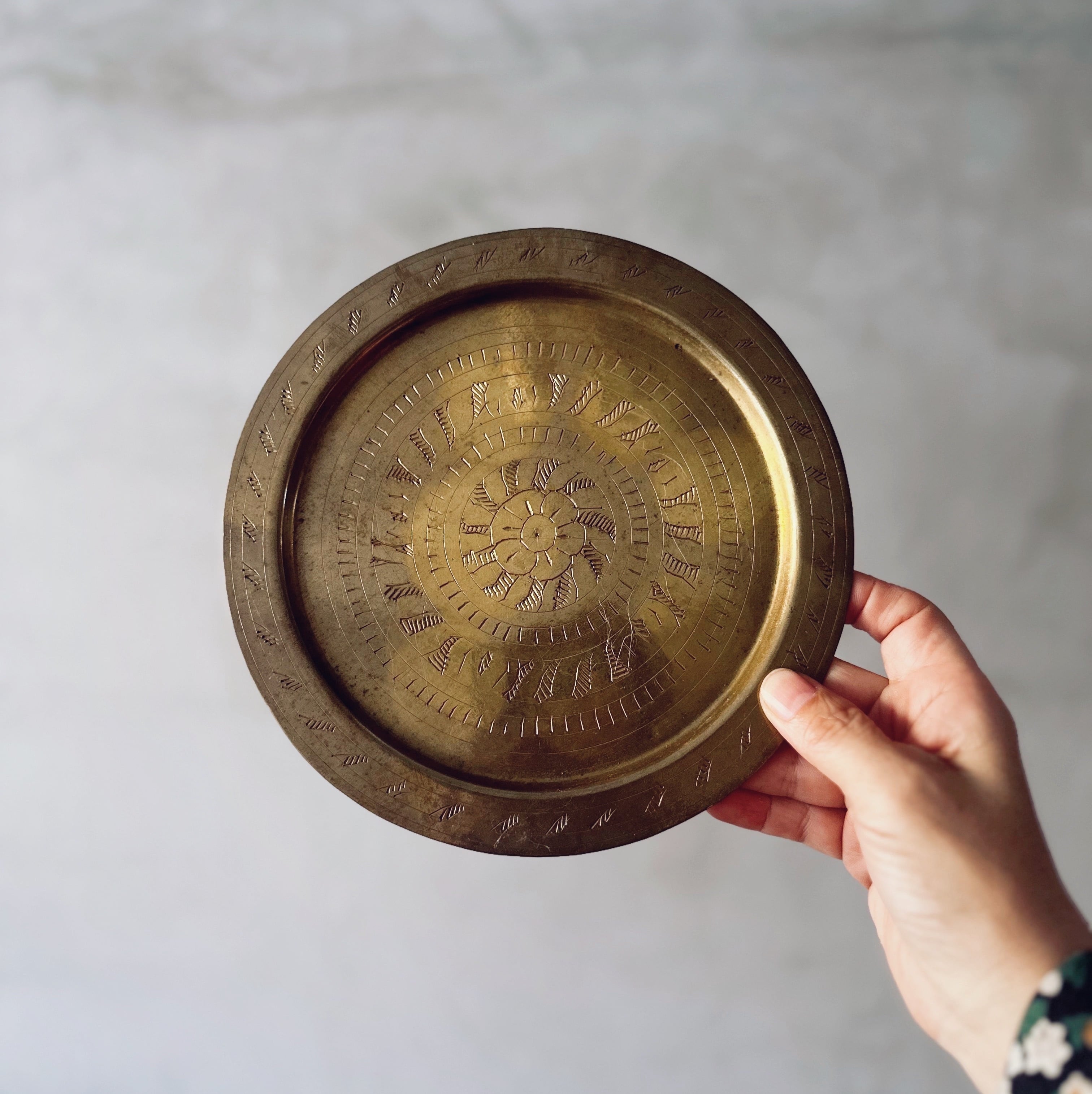 真鍮のティーセット／パキスタン／アラベスク | 白鳥座雑貨店