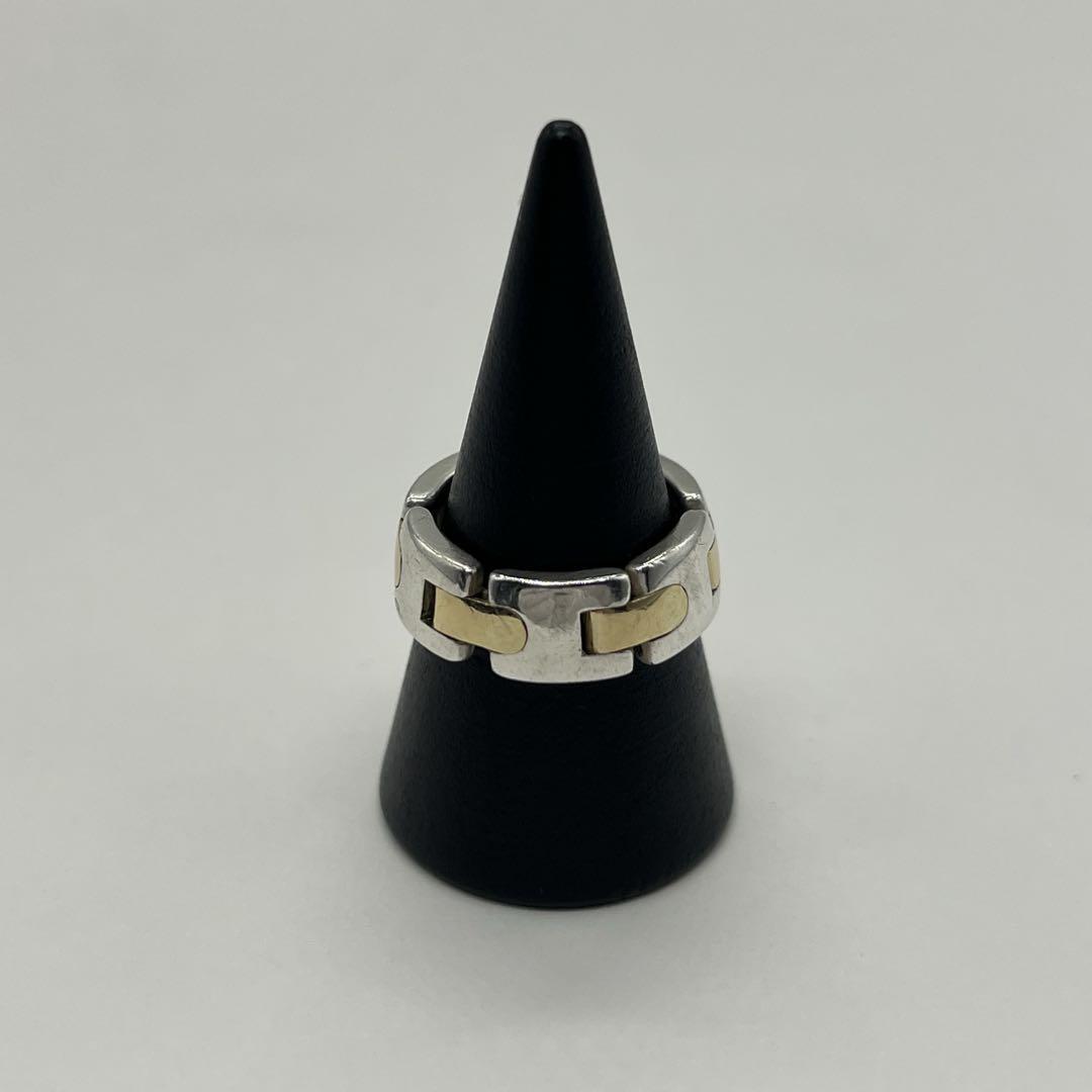 ティファニー TIFFANY Hリンク リング 13号 SV YG コンビ 希少