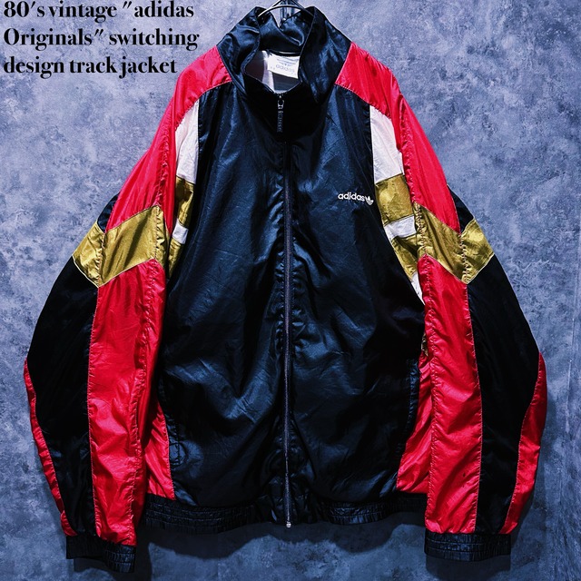 【doppio】80's vintage "adidas Originals" switching design track jacket