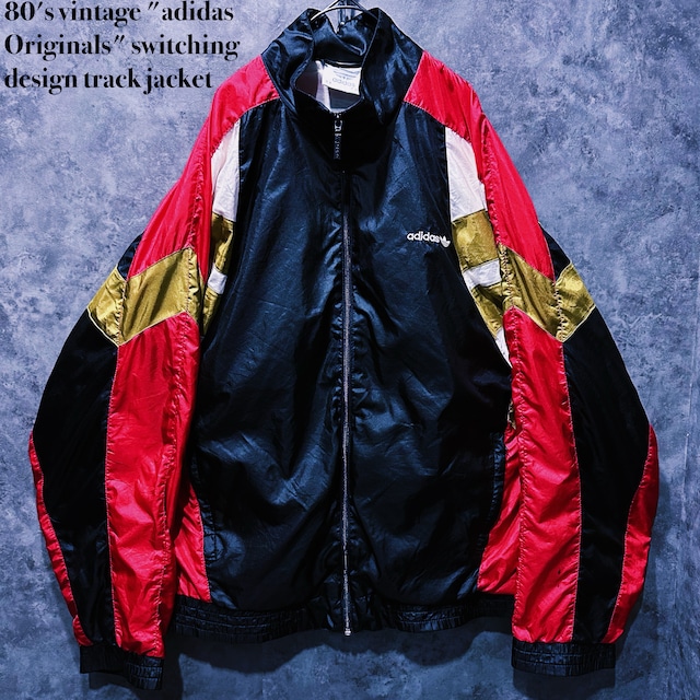 【doppio】80's vintage "adidas Originals" switching design track jacket