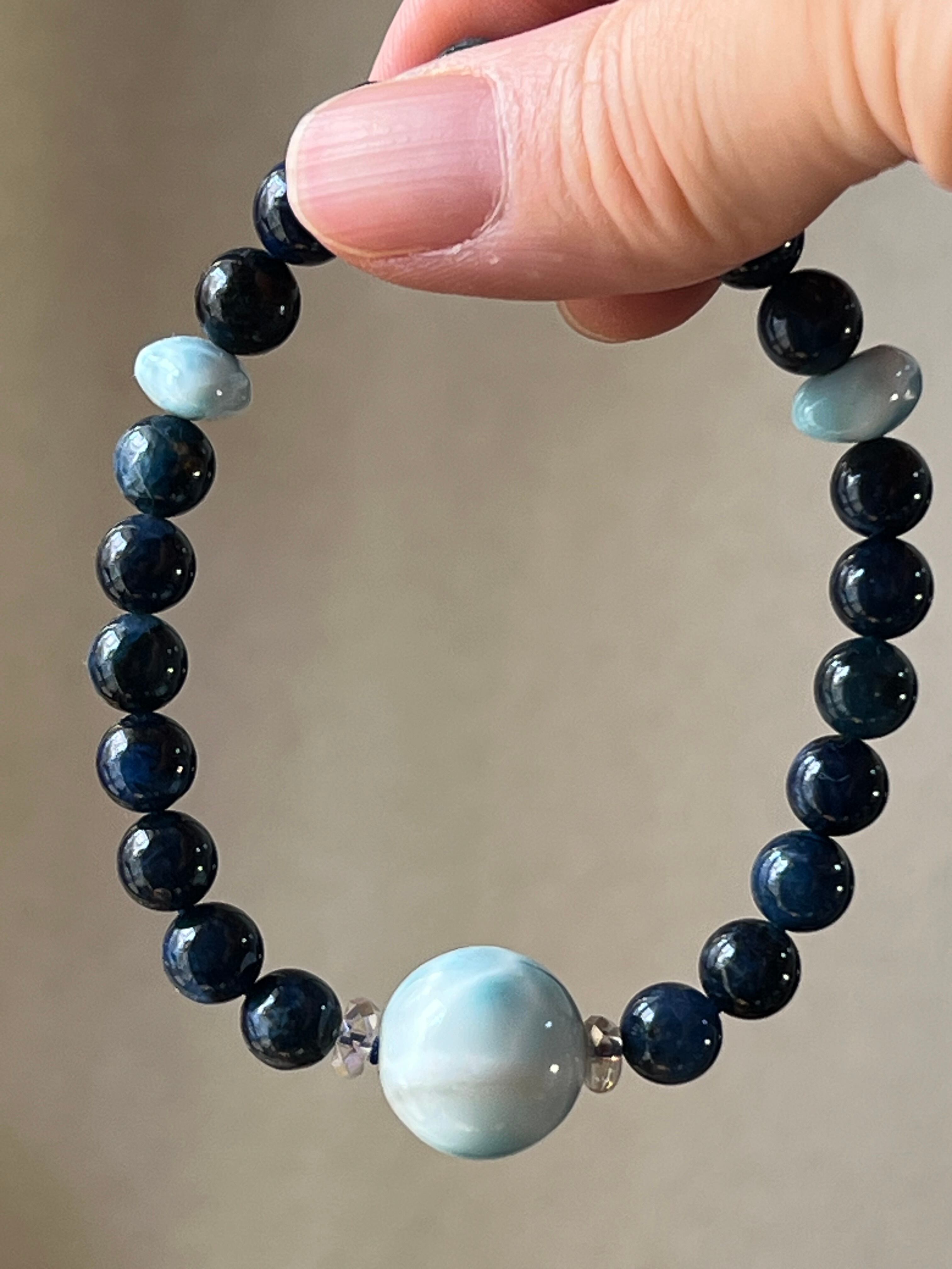 大き目サイズ【ヒーリング】ラリマー&ブルースギライト