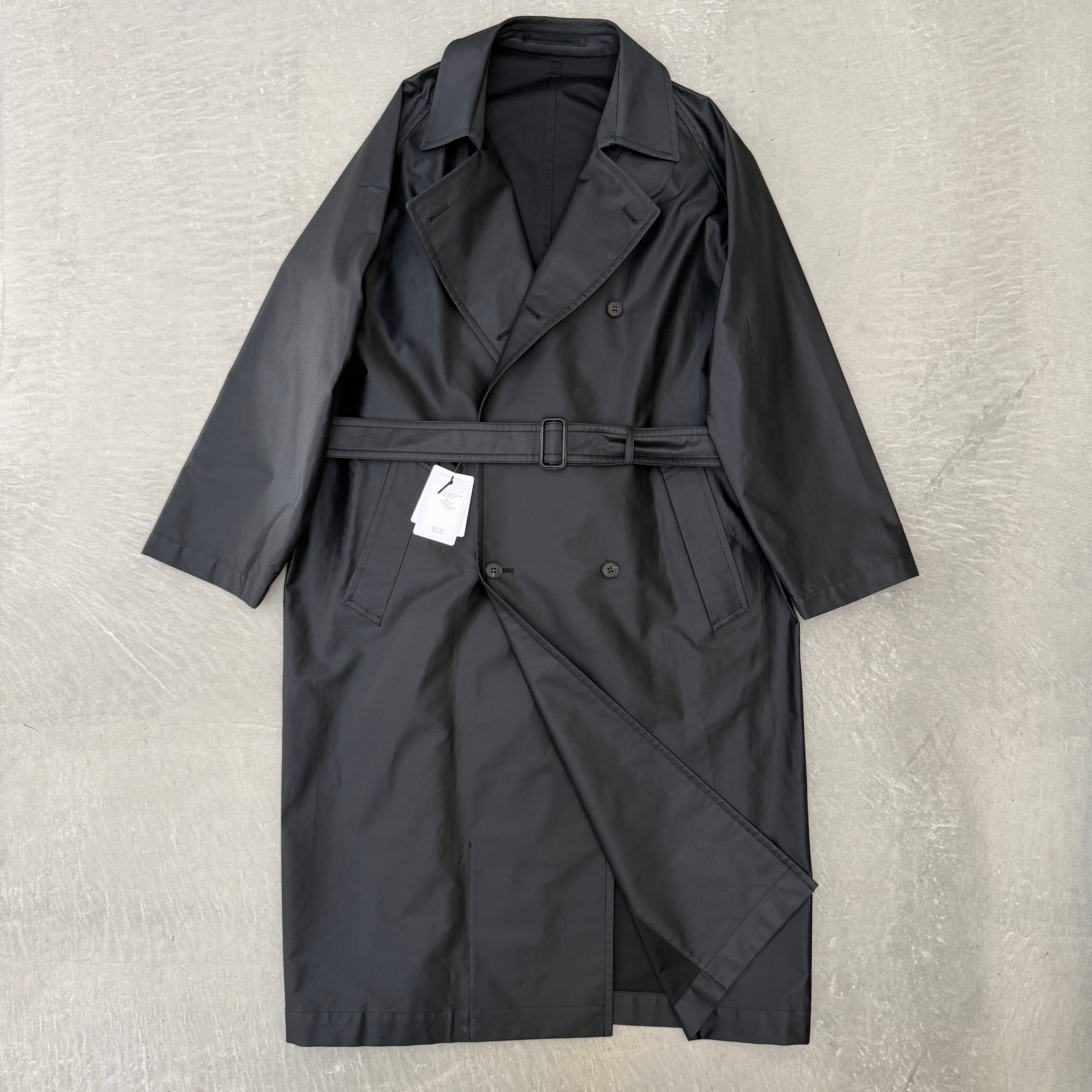 【新品】 バウト トレンチコート コットン ブラック 3 BOWTE コート BOWTE Trench Coat Cotton Black 3 | ASSET VINTAGE アセットヴィンテージ