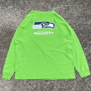 【XLサイズ】NFLオフィシャル シアトル シーホークス 古着 ロングスリーブTシャツ