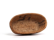 1900's NAVAJO SMALL BASKET SWASTIKA DESIGN