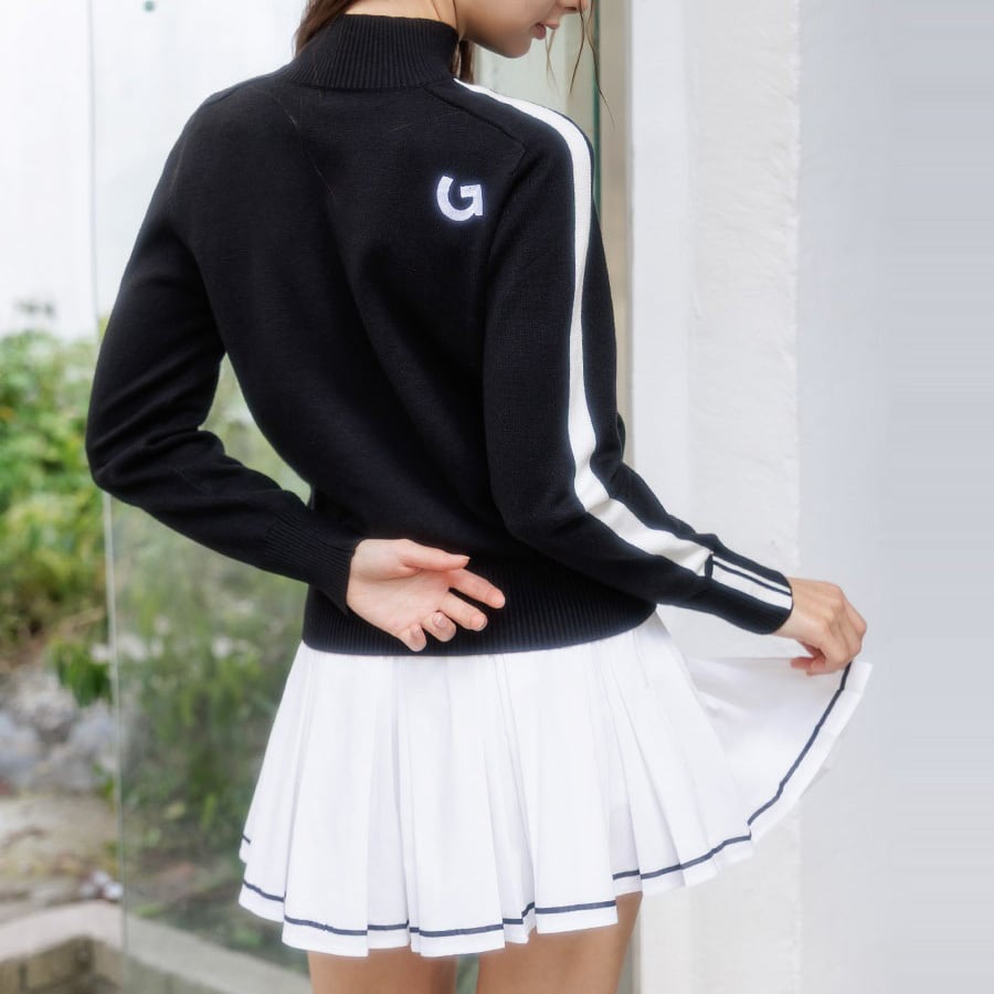 G/QUEENウエストラインレタリングプリーツ ゴルフスカート | Festa Golf