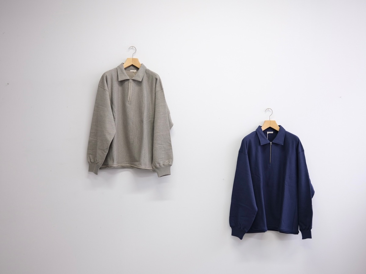 ULTERIOR” FADED SILKY TERRY RW HALF ZIP P/O” | Lapel online store