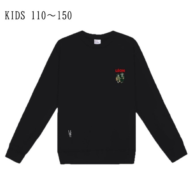 KIDS  クルーネックプルオーバーLEONoriginal　ブラック