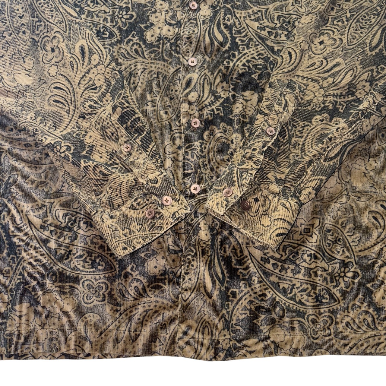 vintage 1990’s PERRY ELLIS print corduroy shirt