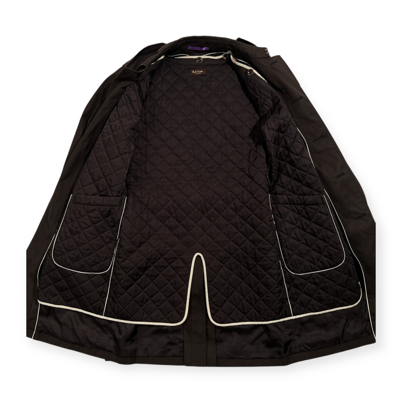 Paul Smith COLLECTION ポールスミス キルティングライナー付 トレンチコート サイズ M /ダークブラウン系 コットン 高級 紳士