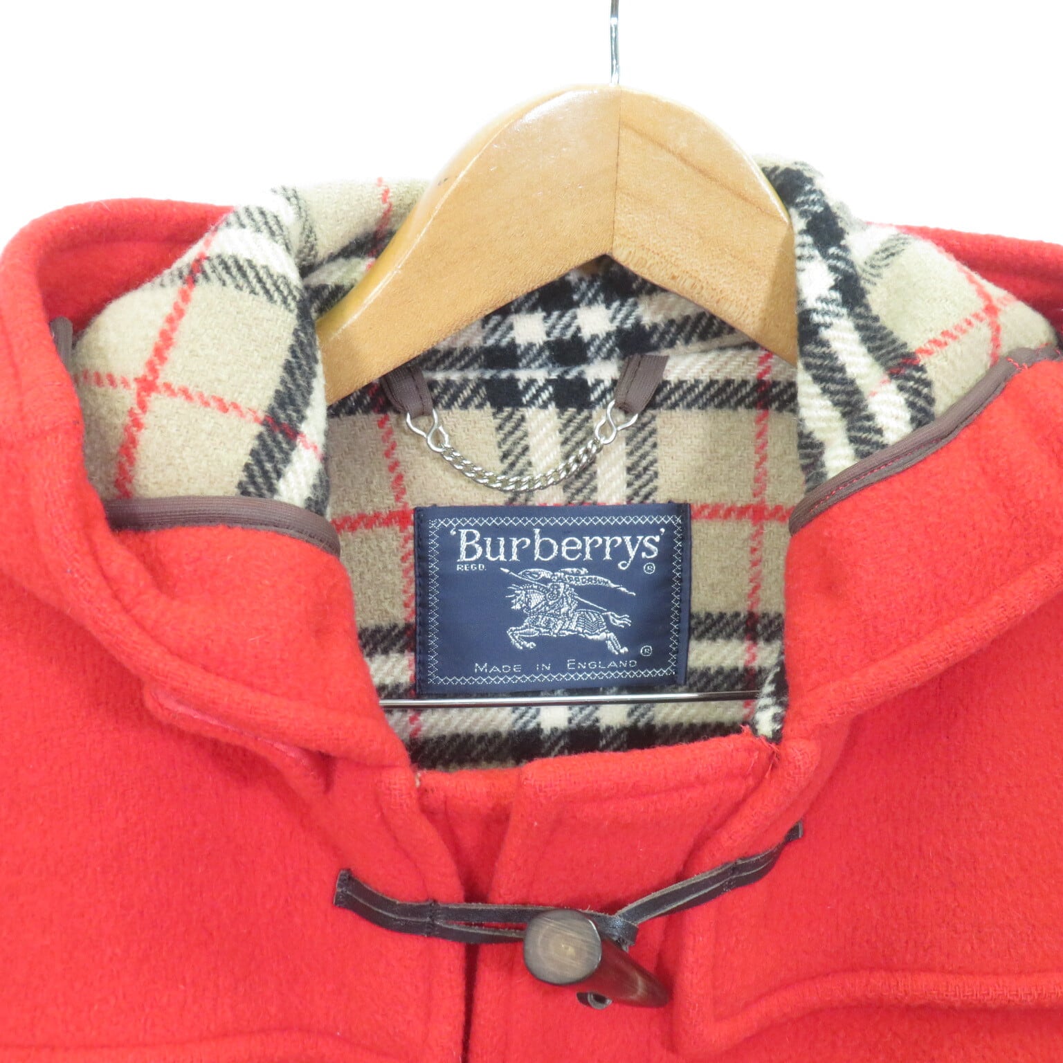 英国製　Burberrys  バーバリー　コート　made in ENGLAND 英国製 Burberrys SPECIALITY ダッフルコート チェック裏地 size06REG