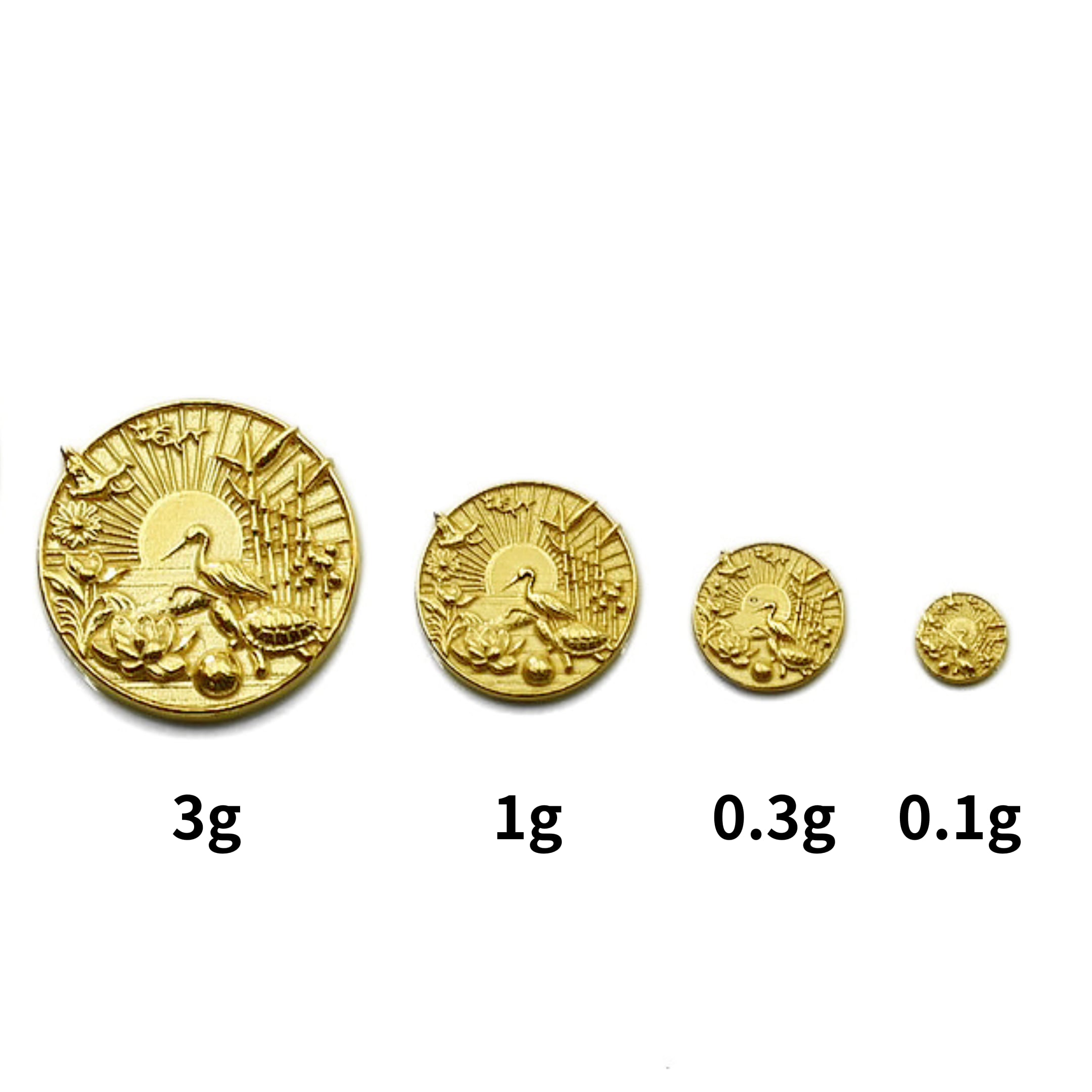 在庫あり】純金『天赦日』コイン 約1g お守り【JUNGOLD】【RNP00700