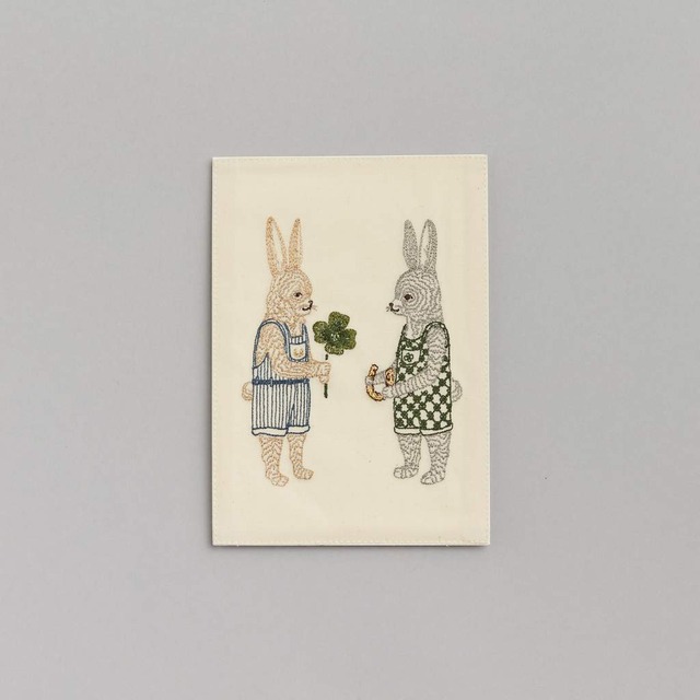 CORAL&TUSK [Good Luck Bunnies Card] うさぎとラッキーチャーム グリーティングカード(コーラル・アンド・タスク)