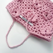 [Pattern] フラワーメッシュミニバッグ