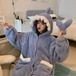 ✞シャークもこもこナイトドレス 着ぐるみ ウィンター ベルベット パジャマパーティー 大人女子☆ ガーリー 冬物 ✞ゴスロリ SM ミリ 甘ロリ クラロリ 和ロリ エレガント 黒ロリ 姫ロリ 華ロリ BB-BB72667998187