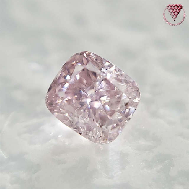 0.167 ct Fancy Pink I1 CGL 天然 ピンク ダイヤモンド ルース クッション シェイプ