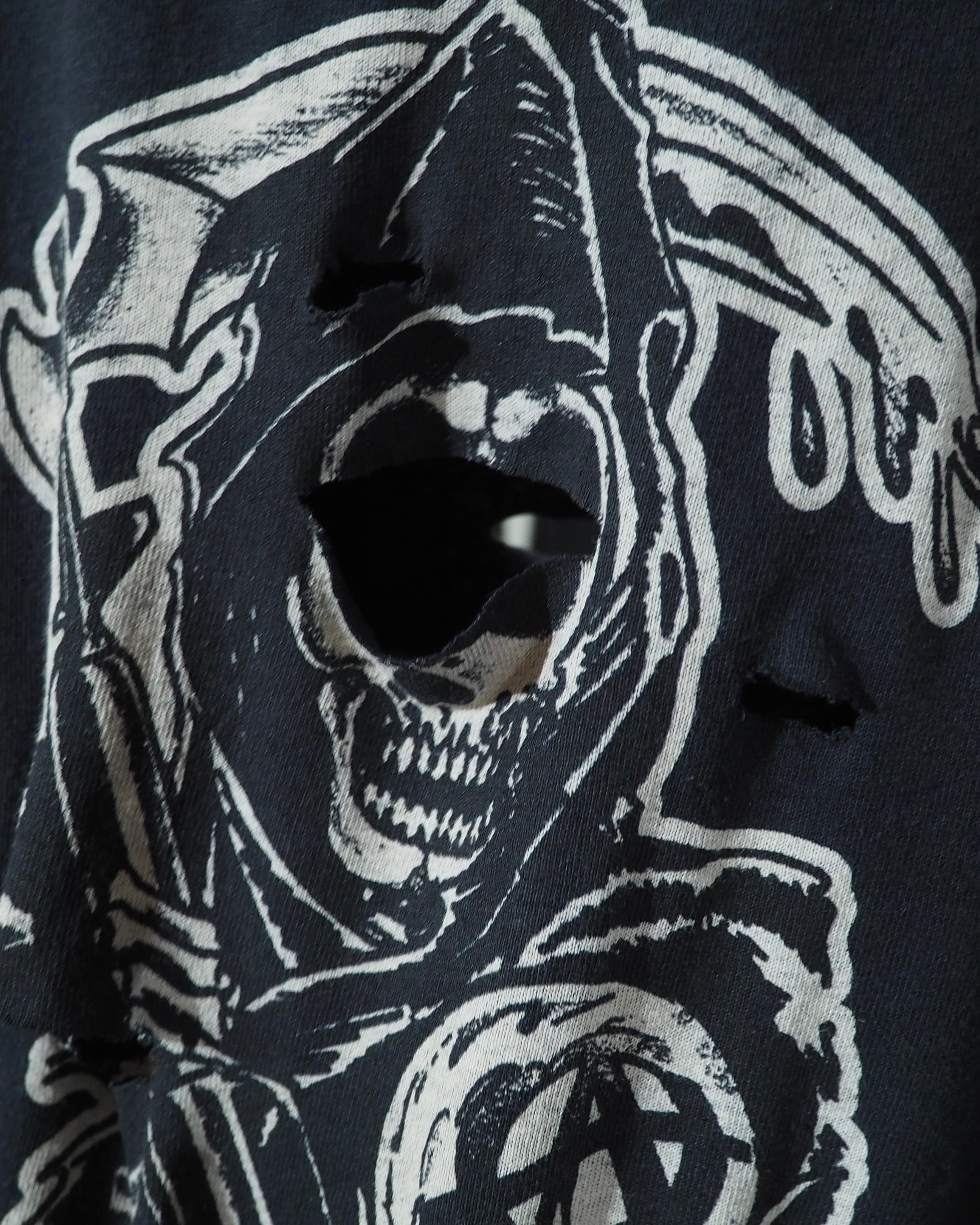 ” 循環 ” ” 死神 - Grim reaper ” Boro Circulation Re:make long sleeve Tee