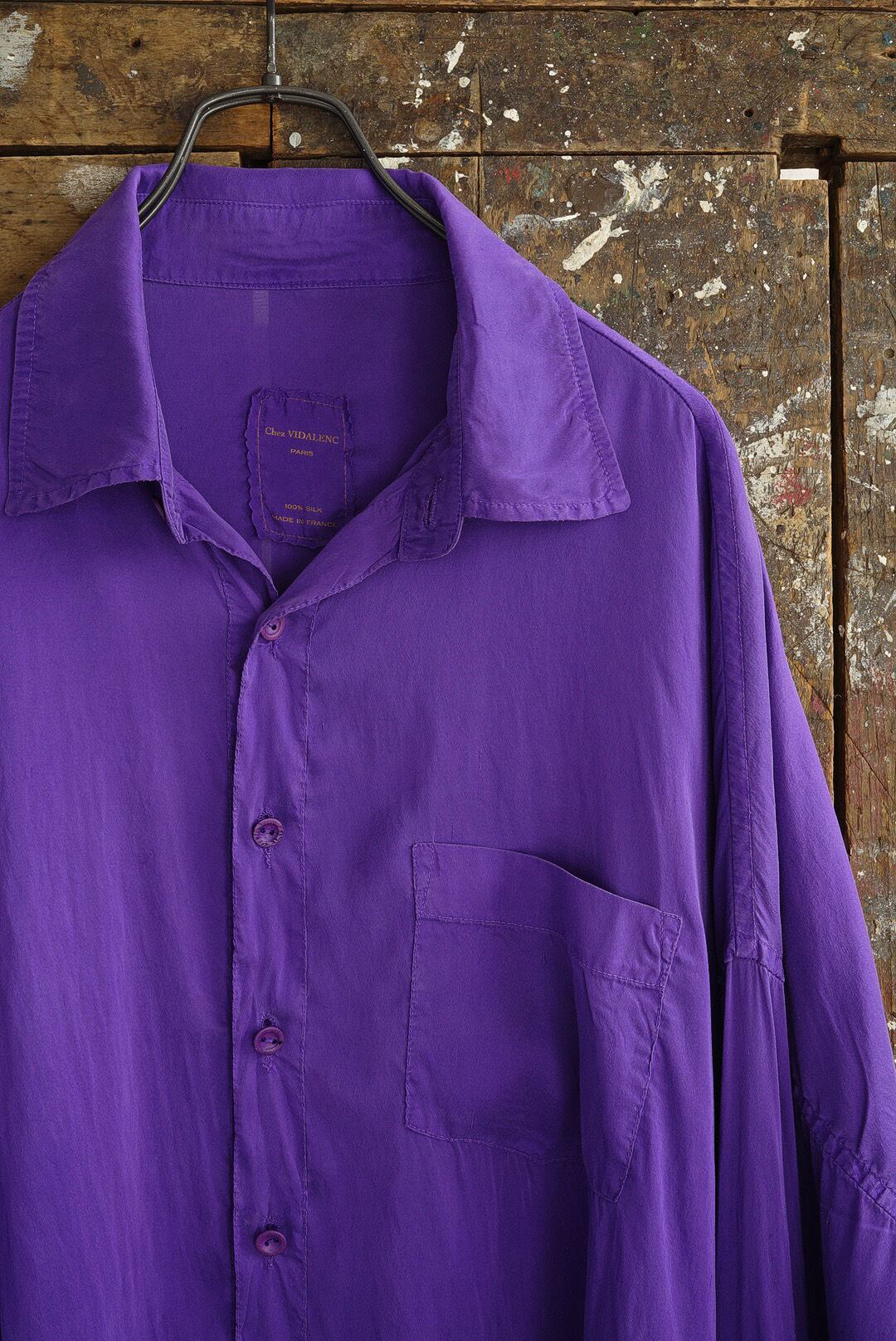 CHEZ VIDALENC - SILK SHIRT AXL / LAVENDER | Brownie