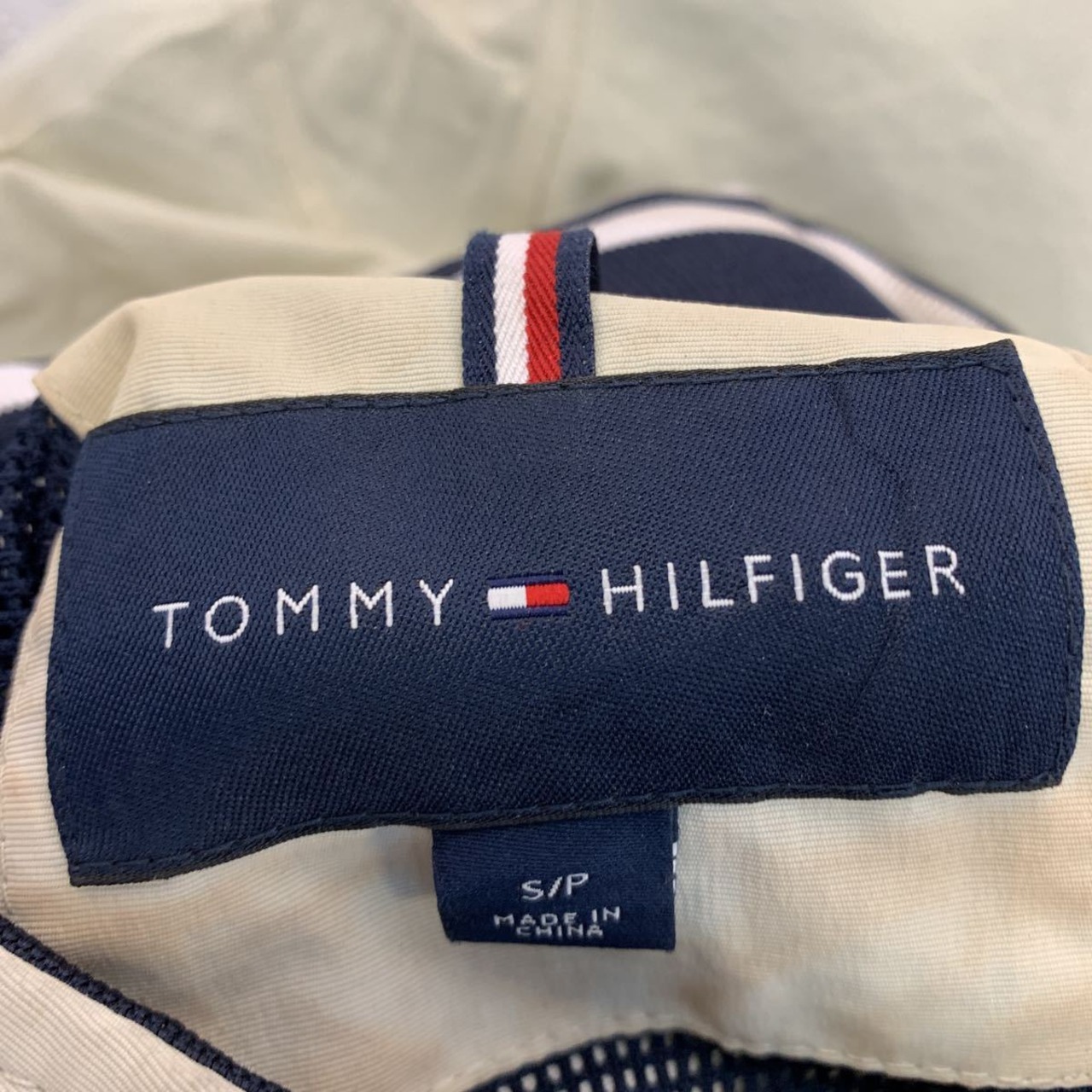 TOMMY HILFIGER ナイロンジャケット S ベージュ トミーヒルフィガー 