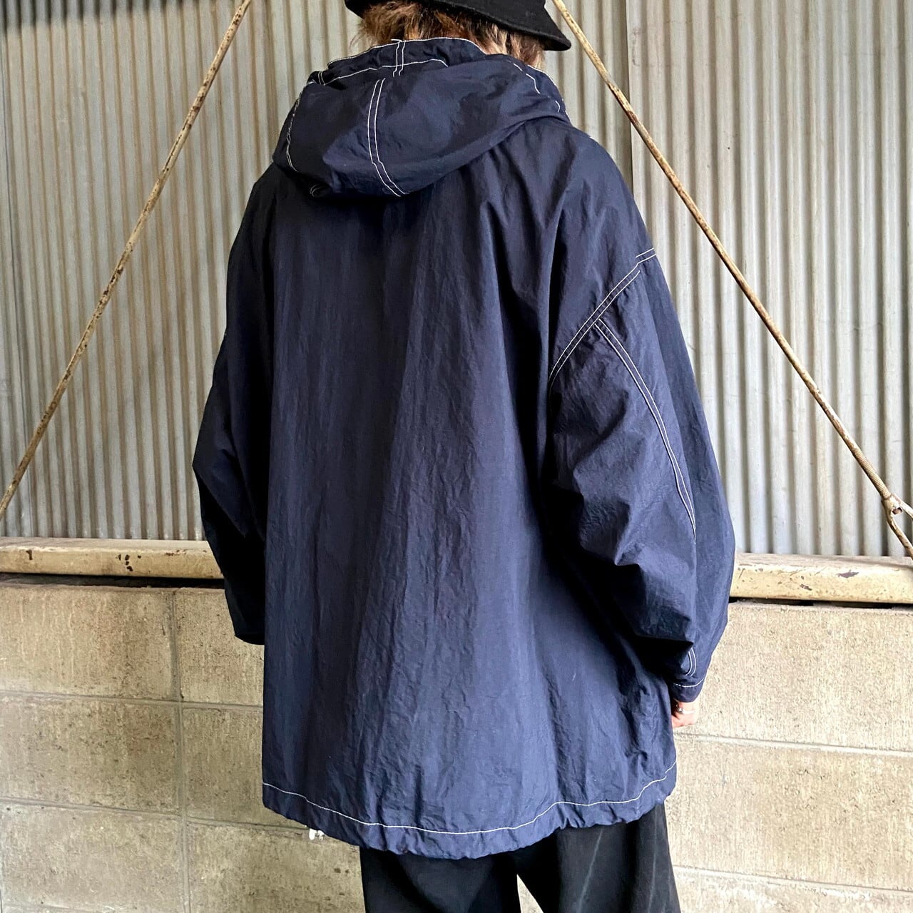 ビッグサイズ NORTH COUNTRY ナイロンアノラックパーカー メンズ2XL