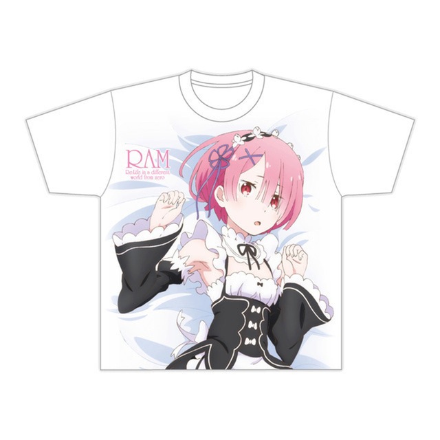 Re:ゼロから始める異世界生活 ラムのフルグラフィックTシャツ