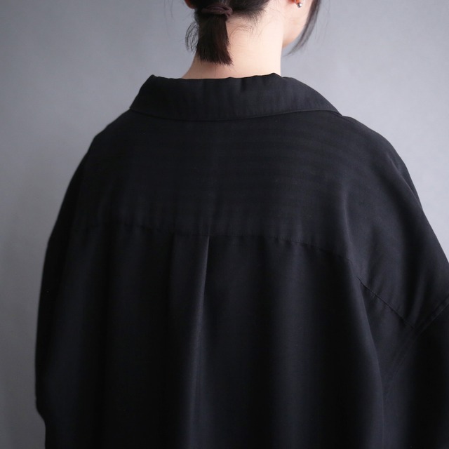 ”刺繍" cross line square design XXX over size h/s shirt
