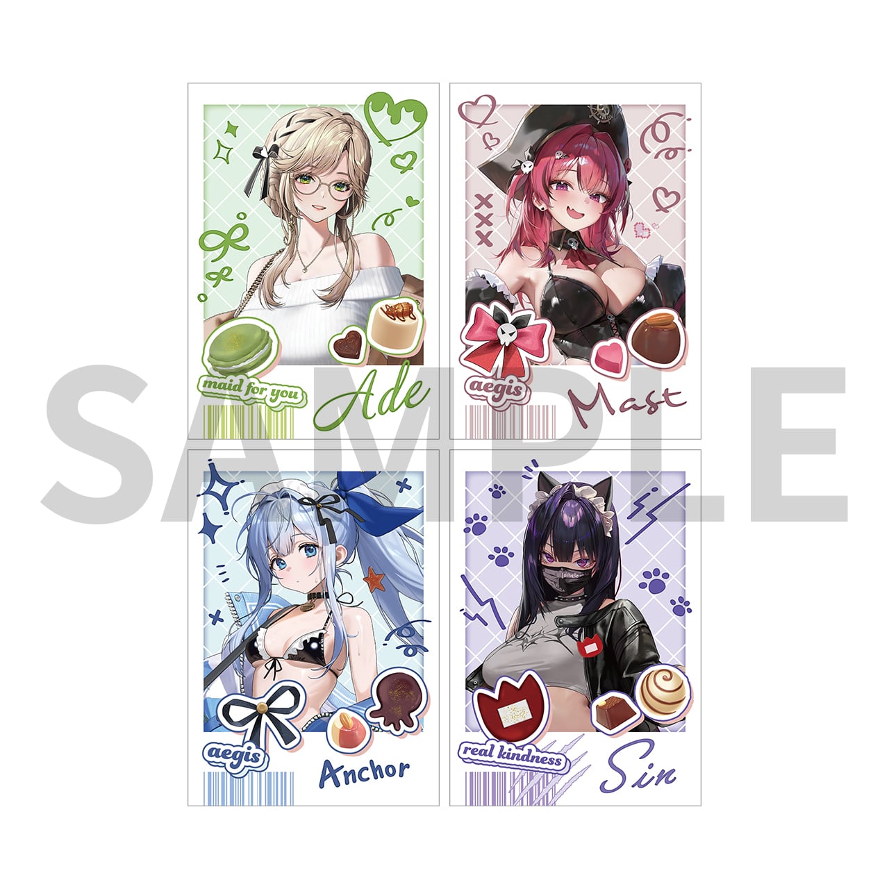 【ストア限定】勝利の女神:NIKKE メイドフォト Chocolate ver. BOX 全8種