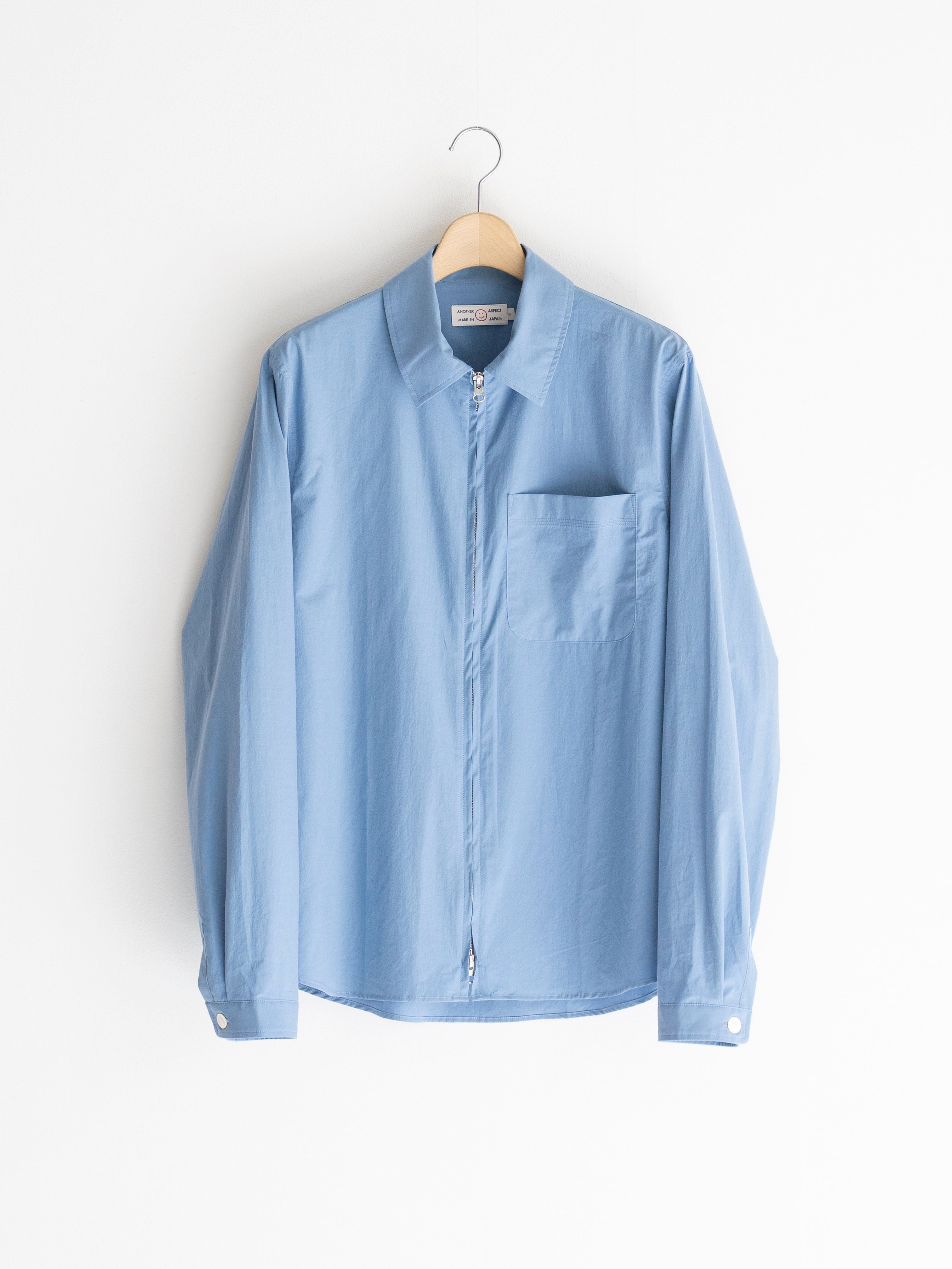 ANOTHER ASPECT ANOTHER Zip Shirt 1.0 JPN Ocean Blue | BEST PACKING
