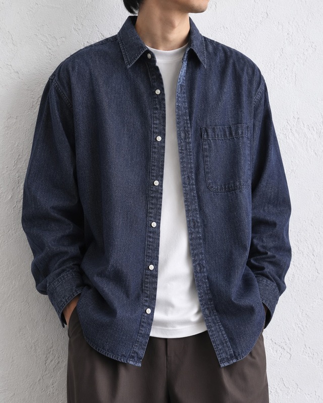 【Select】ルーズフィットこなれデニムシャツ　(260466)