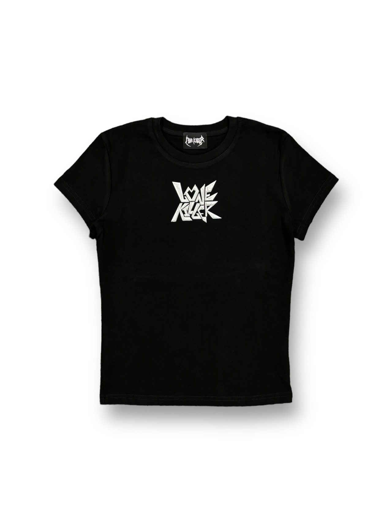 【LOVE KILLER】metallic logo slim T-shirt(2color)