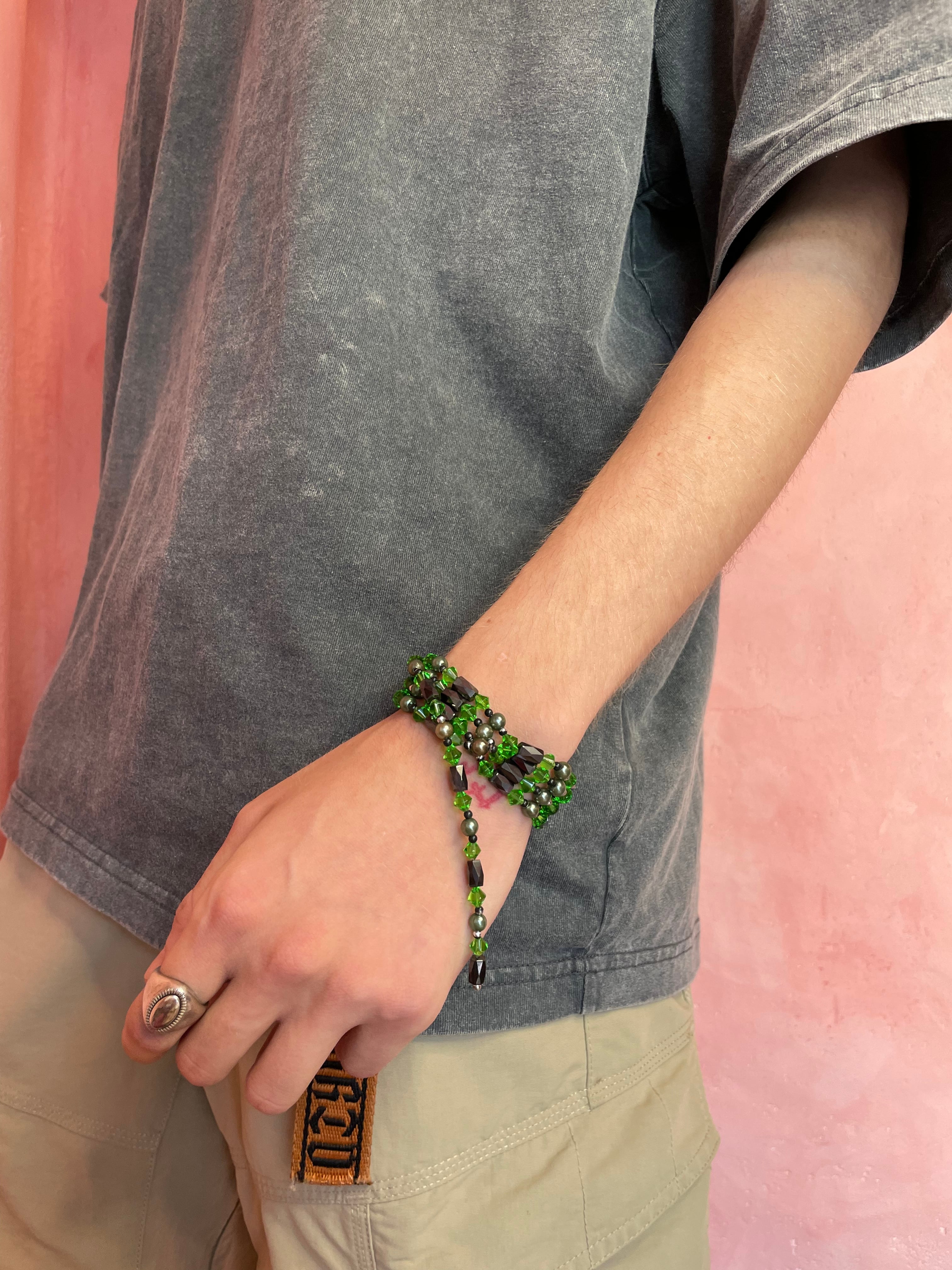 【送料無料】Magnet beads necklace/bracelet