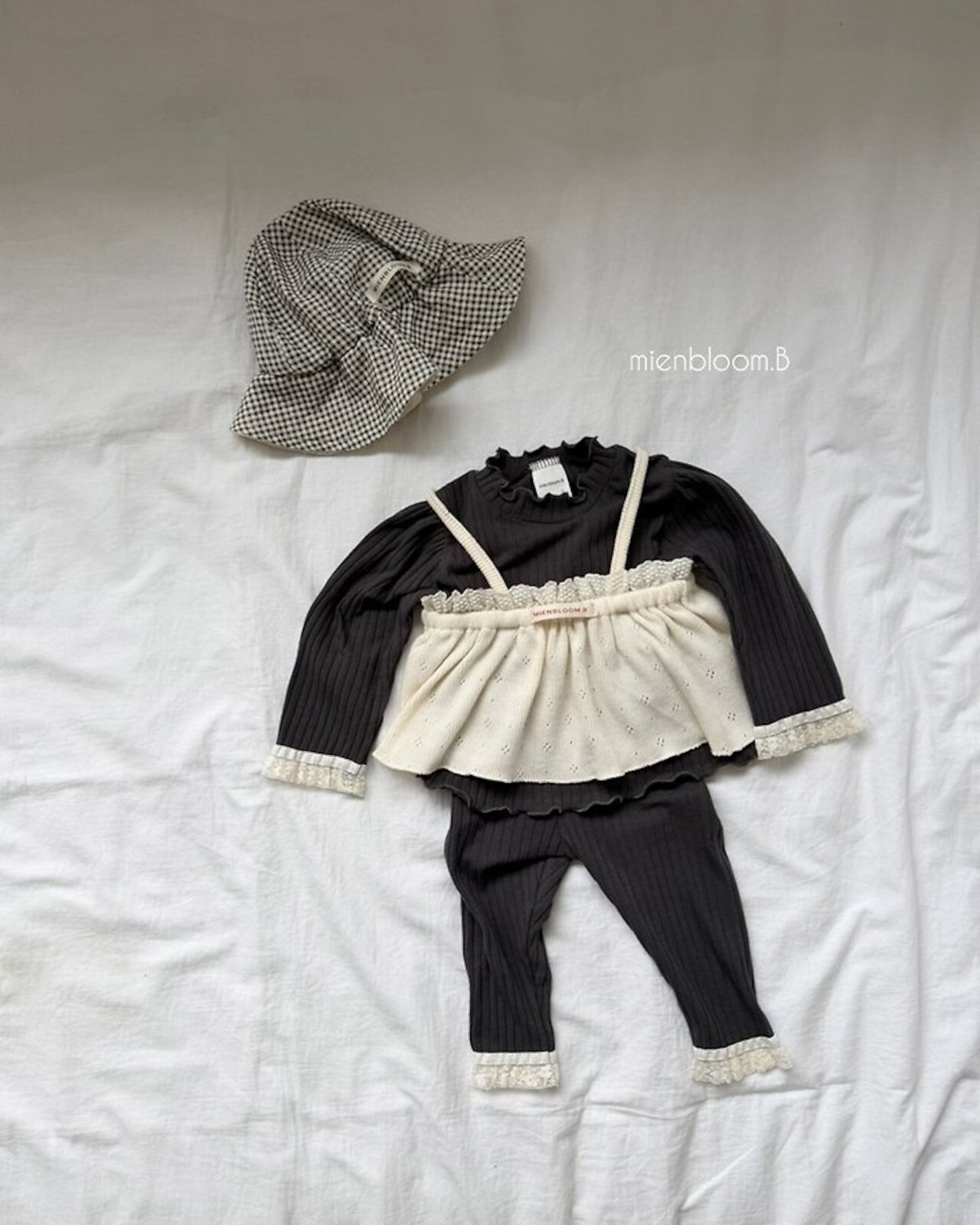 韓国子供服 / 26Autumn / ?取寄?MienbloomB / レースストレッチレギンス / ベビー服 / キッズ服 *1号~11*