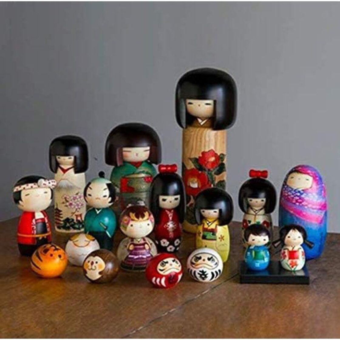 日本のお土産にも人気 日本製 日本こけし 民芸品 工芸品 卯三郎作 12  
